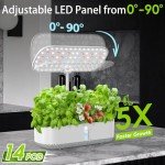 Indoor Hydroponic Growing System with LED Grow Light