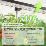 12-Pod Hydroponic Growing System with LED Light