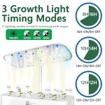 Indoor Hydroponic Growing System with LED Grow Light