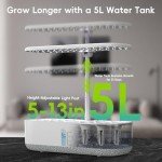 Indoor Hydroponic Growing System with LED Grow Light