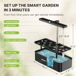 12-Pod Hydroponic Growing System with LED Light