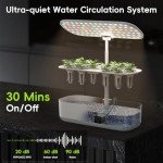 Indoor Hydroponic Growing System with LED Grow Light