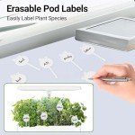 Indoor Hydroponic Growing System with LED Grow Light