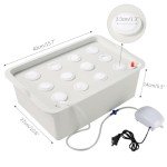 NATGAI 12-Hole Hydroponic Growing Kit with Air Pump