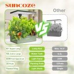 SUNCOZE Indoor Hydroponic Garden Kit with 20 Pods