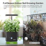 Indoor Self-Watering Hydroponic Garden System with LED Light