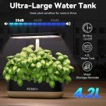 10-Pod Hydroponic Growing System with LED Light