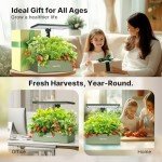 SUNCOZE Indoor Hydroponic Garden Kit with 20 Pods