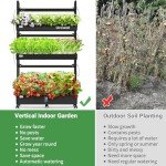 Indoor Hydroponic Garden Kit with LED Grow Light