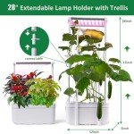 Smart Hydroponic Gardening System with LED Grow Light