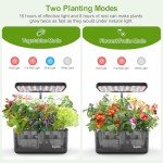 Indoor Hydroponic Garden Kit with LED Light