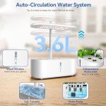Indoor Hydroponic Garden with Grow Light, 10 Pods