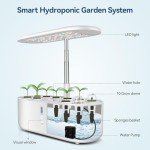 Indoor Hydroponic Garden with Grow Light, 10 Pods