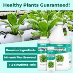 Complete Liquid Nutrients for Hydroponic Plants 8 oz