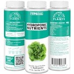 Complete Liquid Nutrients for Hydroponic Plants 8 oz