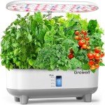 Indoor Hydroponic Gardening System with LED Light