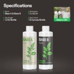 VIVOSUN Hydroponic Plant Nutrients Bundle A & B