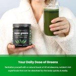 NutraChamps Super Greens Powder - 20+ Organic Veggies