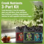 3-Part Hydroponic Nutrient Kit for Healthy Growth