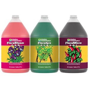General Hydroponics Flora Grow, Bloom, Micro Set
