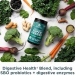 Organic Super Greens Powder with Probiotics – 25 Servings