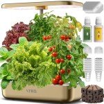 LYKOCLEAN 12-Pod Hydroponics Indoor Herb Garden
