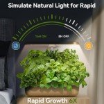 LYKOCLEAN 12-Pod Hydroponics Indoor Herb Garden