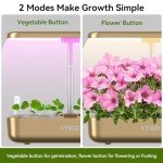 LYKOCLEAN 12-Pod Hydroponics Indoor Herb Garden