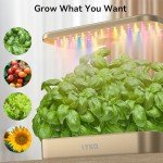 LYKOCLEAN 12-Pod Hydroponics Indoor Herb Garden