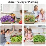 LYKOCLEAN 12-Pod Hydroponics Indoor Herb Garden