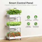 Ahopegarden Indoor Hydroponics Kit with LED Grow Light