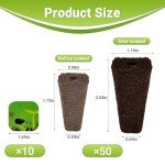 50 Pack Hydroponic Seed Starter Pods with Labels