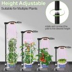 Indoor Hydroponics Tower Kit with LED Grow Light