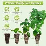 50 Pack Hydroponic Seed Starter Pods with Labels