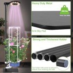 Indoor Hydroponics Tower Kit with LED Grow Light