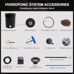 TGrasol 4-Bucket Hydroponic Growing System Kit