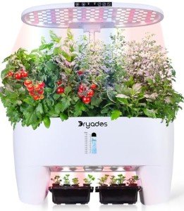 Smart Hydroponic Garden System with Grow Light