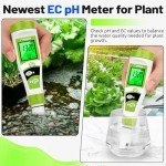 pH and PPM Meter for Hydroponics Nutrient Testing
