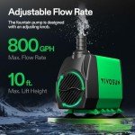 VIVOSUN Ultra Quiet 800GPH Submersible Pump