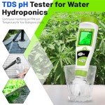 pH and PPM Meter for Hydroponics Nutrient Testing