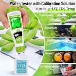 pH and PPM Meter for Hydroponics Nutrient Testing