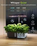 Indoor Hydroponic Gardening System with Remote LED Grow Light