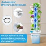 30-Pot Hydroponic Tower Garden System with Timer