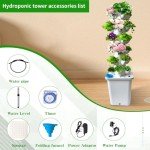 30-Pot Hydroponic Tower Garden System with Timer