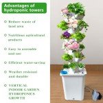30-Pot Hydroponic Tower Garden System with Timer