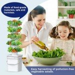 5-Layer Hydroponic Tower for Indoor/Outdoor Gardening