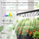 Sonicgrace Indoor Hydroponic System with LED Light