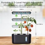 Sonicgrace Indoor Hydroponic System with LED Light