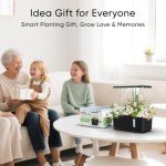 Sonicgrace Indoor Hydroponic System with LED Light