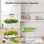 Ahopegarden Indoor Hydroponics Growing System with LED